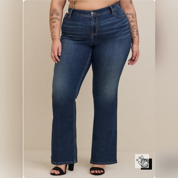 Torrid Luxe Slim Boot Super Stretch Mid-Rise Jean, New w/ tags - Picture 2 of 6